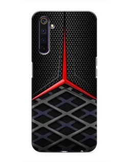 Чехол для Realme 6 Pro с картинкой «Mercedes Carbon Grid»