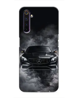 Чехол для Realme 6 Pro с картинкой «Mercedes в дыму»