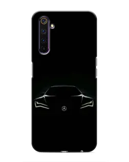 Чохол для Realme 6 Pro з картинкою «Mercedes — силует авто»