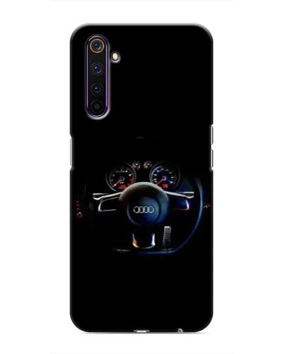 Чехол для Realme 6 Pro с картинкой «Салон Audi — руль»