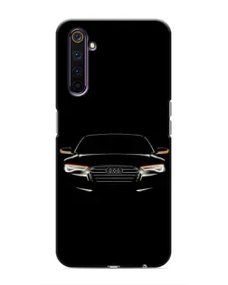 Чехол для Realme 6 Pro с картинкой «Audi — ночной контур»