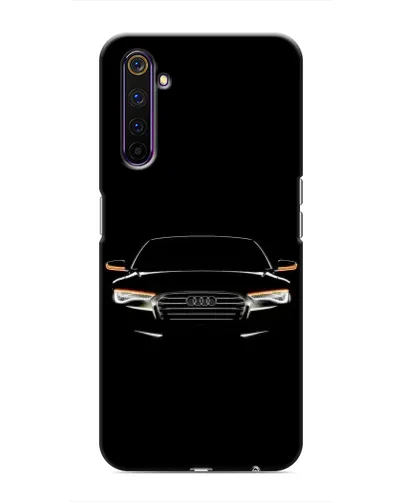 Чехол для Realme 6 Pro с картинкой «Audi — ночной контур»