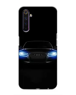 Чехол для Realme 6 Pro с картинкой «Audi в неоне»