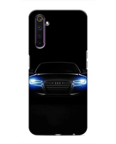 Чехол для Realme 6 Pro с картинкой «Audi в неоне»