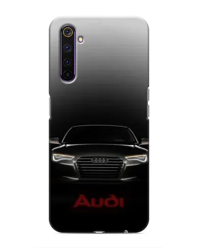 Чехол для Realme 6 Pro с картинкой «Audi — градиентный контур»