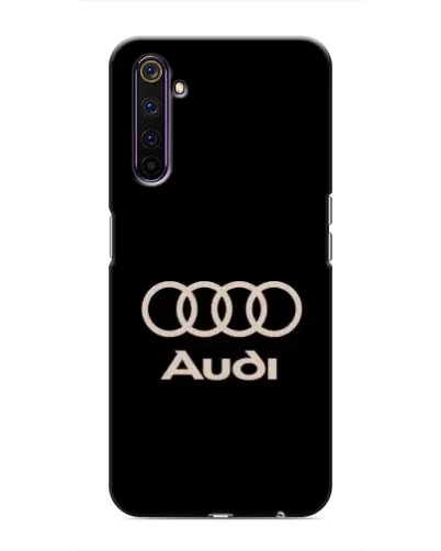 Чехол для Realme 6 Pro с картинкой «Audi — золотой логотип»