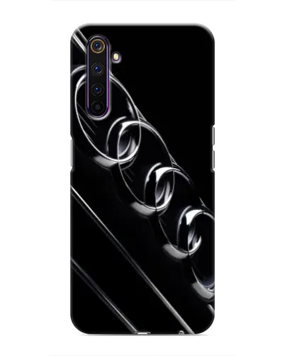 Чехол для Realme 6 Pro с картинкой «Audi — абстрактные кольца»