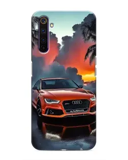 Чехол для Realme 6 Pro с картинкой «Audi — закат»