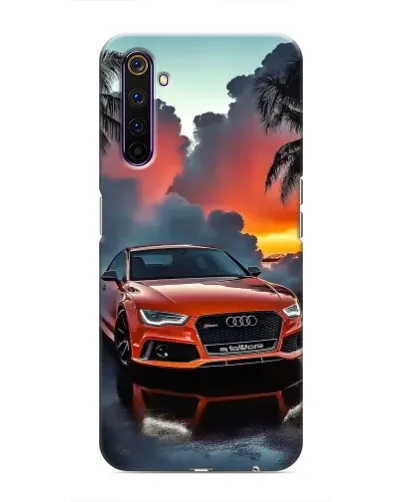 Чехол для Realme 6 Pro с картинкой «Audi — закат»