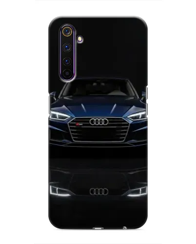 Чехол для Realme 6 Pro с картинкой «Audi — ночное отражение»