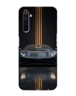 Чохол для Realme 6 Pro з картинкою «Lamborghini золоті лінії» Чохол для Realme 6 Pro з картинкою «Lamborghini золоті лінії»