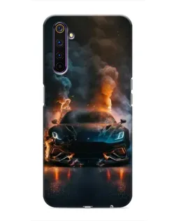 Чохол для Realme 6 Pro з картинкою «Lamborghini димна естетика»