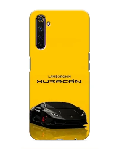 Чохол для Realme 6 Pro з картинкою «Lamborghini Huracan чорний»