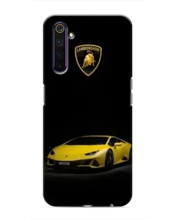 Чохол для Realme 6 Pro з картинкою «Lamborghini жовтий акцент»
