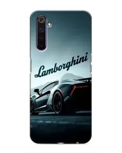 Чохол для Realme 6 Pro з картинкою «Класичний Lamborghini надпис»