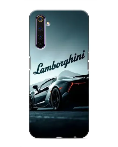 Чохол для Realme 6 Pro з картинкою «Класичний Lamborghini надпис»