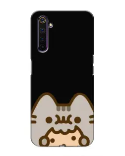 Чехол для Realme 6 Pro с картинкой «Пушин на черном»