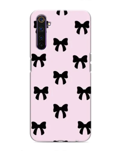 Чохол для Realme 6 Pro з картинкою «Чорні банти Coquette» Чохол для Realme 6 Pro з картинкою «Чорні банти Coquette»