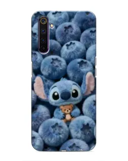 Чехол для Realme 6 Pro с картинкой «Стич и голубика»