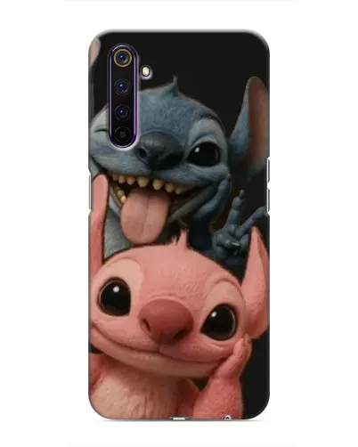 Чехол для Realme 6 Pro с картинкой «Стич и Ангел»