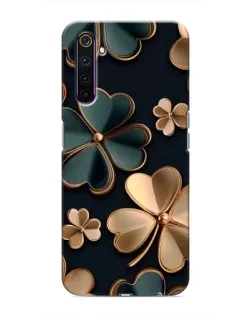 Чехол для Realme 6 Pro с картинкой «Клевер в золоте»