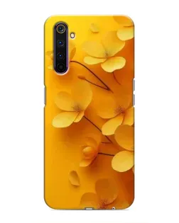 Чехол для Realme 6 Pro с картинкой «Золотые лепестки»