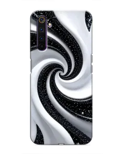 Чохол для Realme 6 Pro з картинкою «Чорно-біла спіраль»