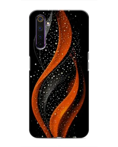Чехол для Realme 6 Pro с картинкой «Огненная звездная волна»
