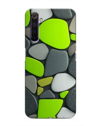 Чехол для Realme 6 Pro с картинкой «Яркая неоновая галька»