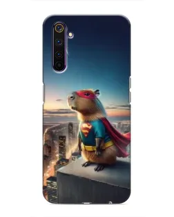 Чехол для Realme 6 Pro с картинкой «Капи-мен супергерой» Чехол для Realme 6 Pro с картинкой «Капи-мен супергерой»