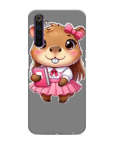 Чехол для Realme 6 Pro с картинкой «Девочка капибара»