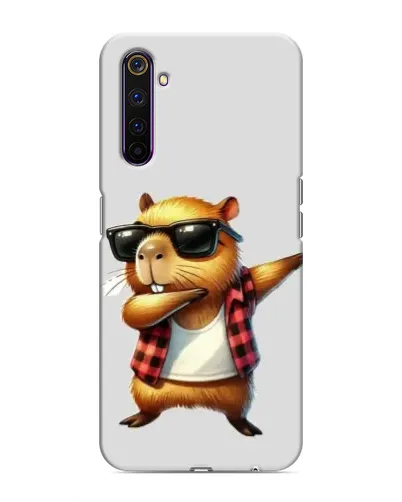 Чехол для Realme 6 Pro с картинкой «Капибара рэпер даб»
