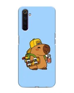 Чехол для Realme 6 Pro с картинкой «Капибара на скейте» Чехол для Realme 6 Pro с картинкой «Капибара на скейте»