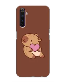Чехол для Realme 6 Pro с картинкой «Капибара с сердцем» Чехол для Realme 6 Pro с картинкой «Капибара с сердцем»