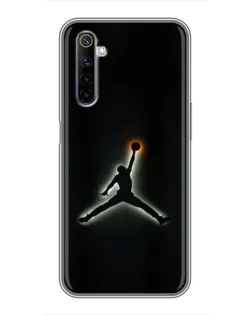 Чехол для Realme 6 с картинкой «Jordan Gradient Logo»