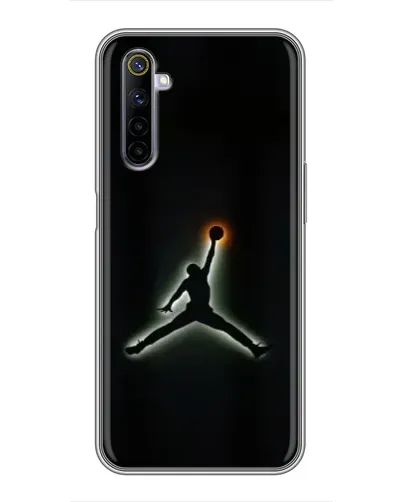 Чехол для Realme 6 с картинкой «Jordan Gradient Logo»