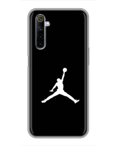Чехол для Realme 6 с картинкой «Jordan Silhouette»