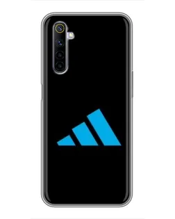 Чехол для Realme 6 с картинкой «Adidas Cyan Logo»