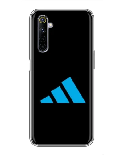 Чехол для Realme 6 с картинкой «Adidas Cyan Logo»