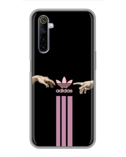 Чехол для Realme 6 с картинкой «Adidas Hands»
