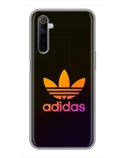 Чехол для Realme 6 с картинкой «Градиент Adidas»