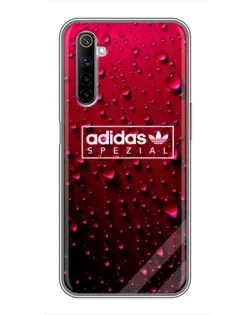 Чехол для Realme 6 с картинкой «Adidas Gold Marble»