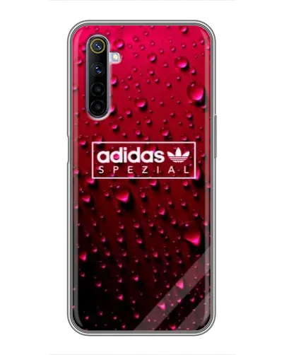 Чехол для Realme 6 с картинкой «Adidas Gold Marble»