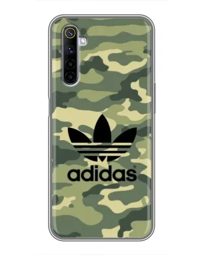 Чехол для Realme 6 с картинкой «Милитари стиль Adidas»