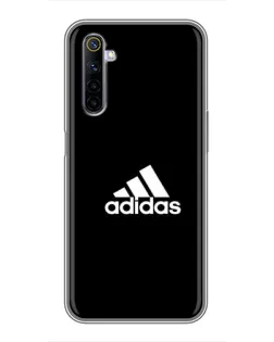 Чехол для Realme 6 с картинкой «Черная классика Adidas»