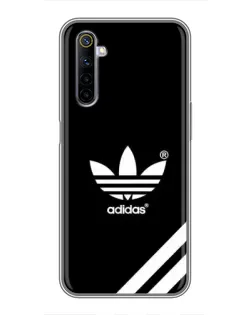 Чехол для Realme 6 с картинкой «Adidas с диагональными полосами»