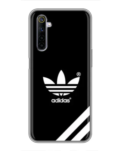 Чехол для Realme 6 с картинкой «Adidas с диагональными полосами»