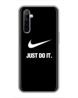 Чехол для Realme 6 с картинкой «Классический принт Nike»