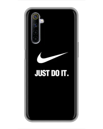Чехол для Realme 6 с картинкой «Классический принт Nike»