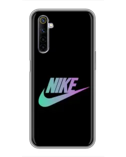 Чехол для Realme 6 с картинкой «Nike — городская ночь»
